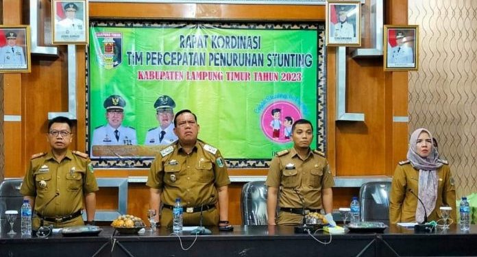 Wabup Lamtim Azwar Hadi Memimpin Rapat Koordinasi Tim Percepatan Penurunan Stunting